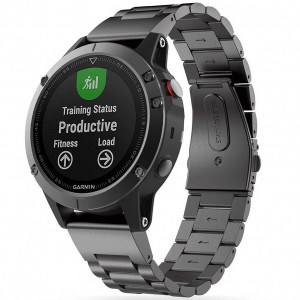  Ремешок Tech-Protect Stainless для Garmin Fenix 5 | 6 | 6 Pro | 7 Black (9589046920219)